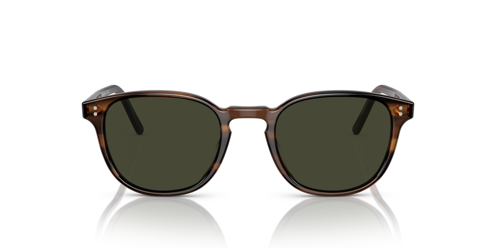 Sie Oliver Peoples Fairmont Sun mit Tortoise Toskana Gestell und Grün Gläsern - Das Bild 2