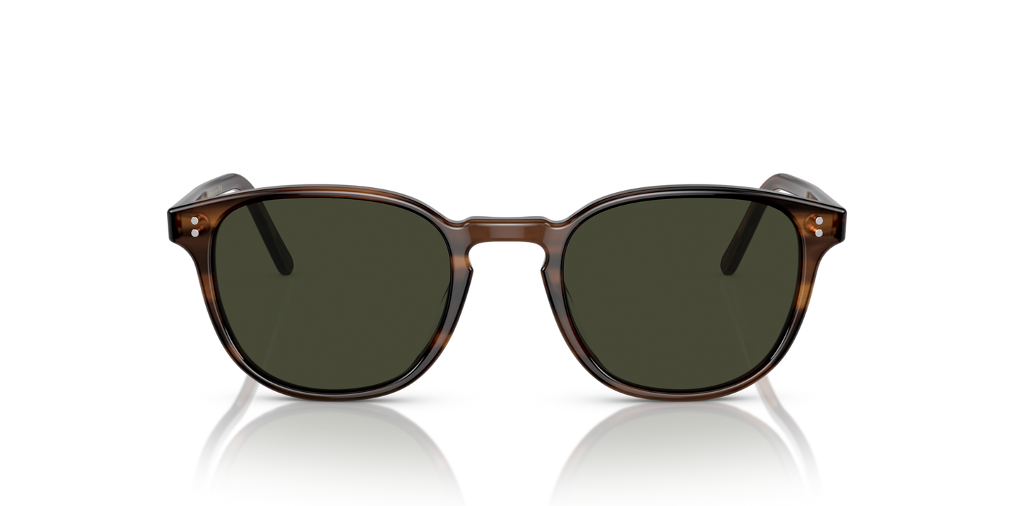Oliver Peoples Fairmont Sun with Tuscany Tortoise frame and Green lenses - Image Lenses