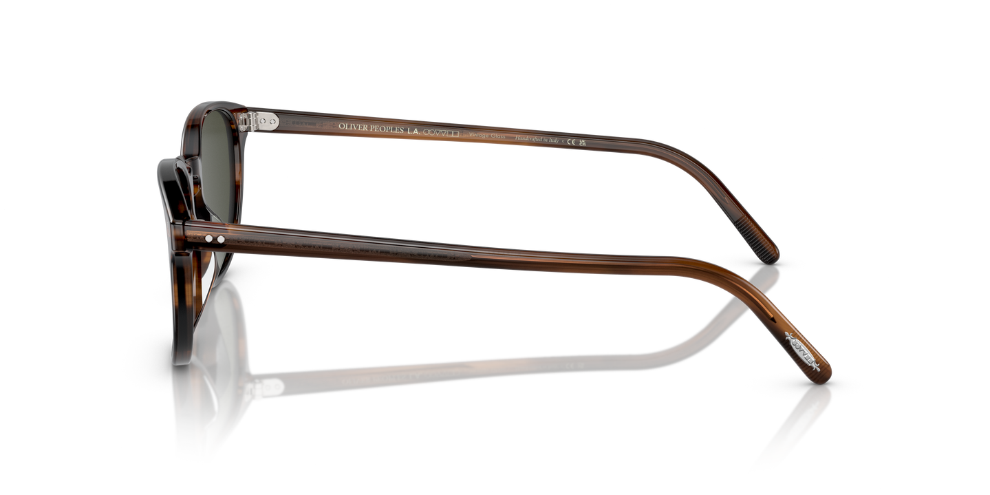 Oliver Peoples Fairmont Sun with Tuscany Tortoise frame and Green