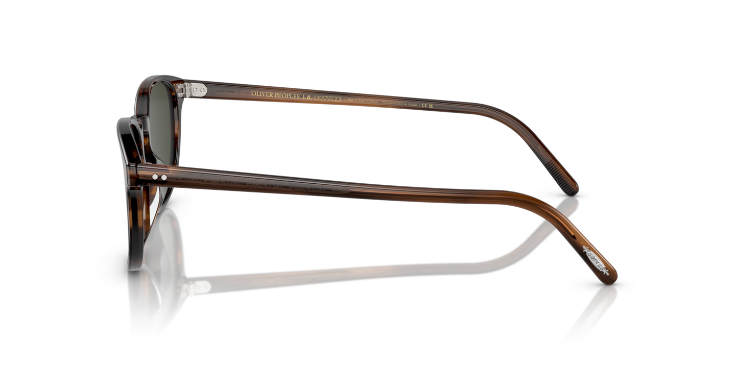 Oliver Peoples Fairmont Sun with Tuscany Tortoise frame and Green