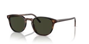Sie Oliver Peoples Fairmont Sun mit Tortoise Toskana Gestell und Grün Gläsern - Das Bild 1