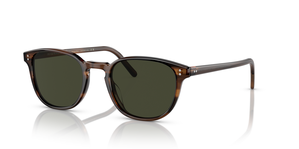 Oliver Peoples Fairmont Sun with Tuscany Tortoise frame and Green lenses - Image 4