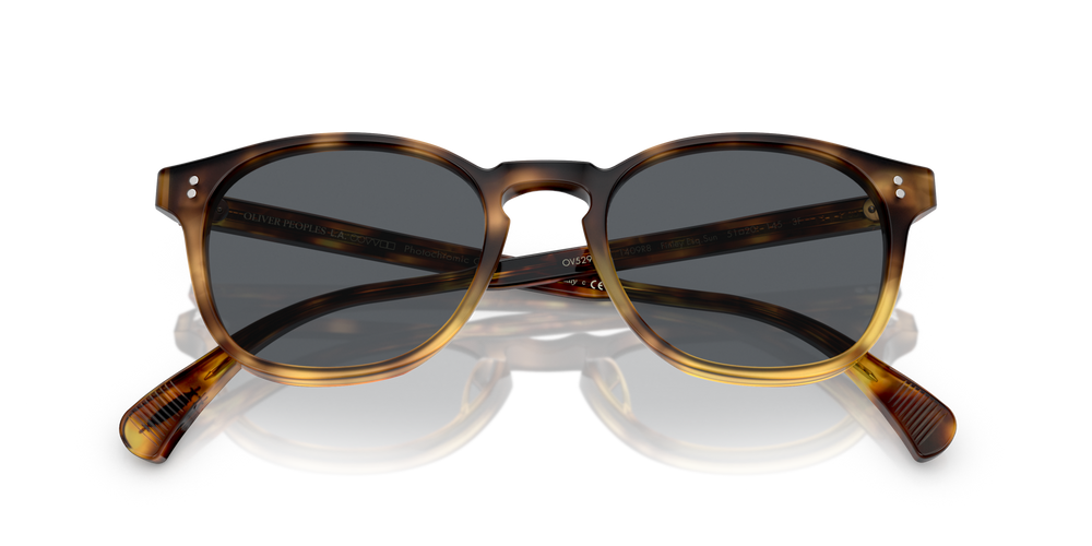 Oliver Peoples Finley Esq. Sun with Vintage Brown Tortoise Gradient frame and Blue lenses - image 6