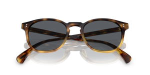 Sie Oliver Peoples Finley Esq. Sun mit Vintage Brown Tortoise Gradient Gestell und Blau Gläsern - Das Bild 7