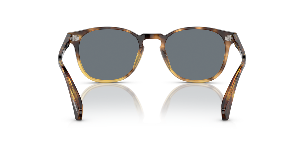 Sie Oliver Peoples Finley Esq. Sun mit Vintage Brown Tortoise Gradient Gestell und Blau Gläsern - Das Bild 5