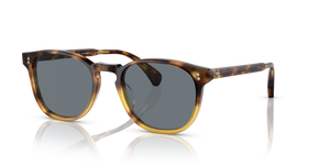 Sie Oliver Peoples Finley Esq. Sun mit Vintage Brown Tortoise Gradient Gestell und Blau Gläsern - Das Bild 1