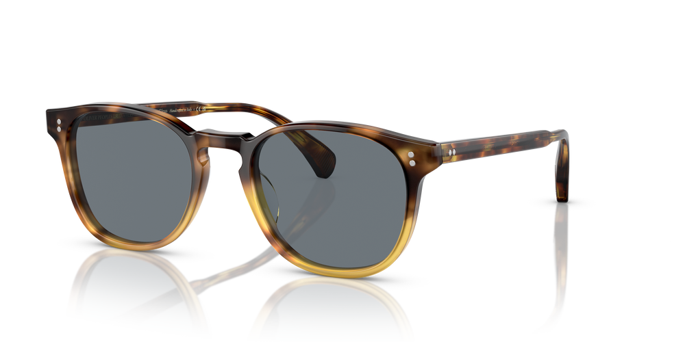 箱付 OLIVER PEOPLES オリバーピープルズ　59□15 Bosley Oliver Peoples Finley Esq. Sun with Amber frame and Regal Blue