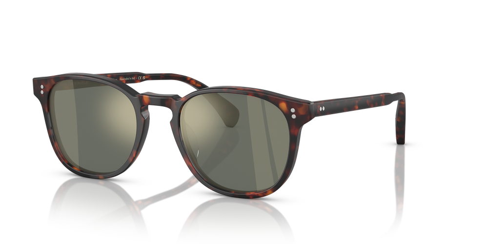 Oliver Peoples Finley Esq. Sun with Semi Matte Sable Tortoise frame and Green lenses - Image 4