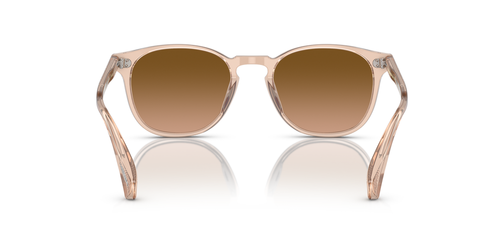 Oliver Peoples Finley Esq. Sun with Blush frame and Light Brown