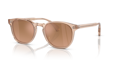 Oliver Peoples Finley Esq. Sun with Blush frame and Light Brown