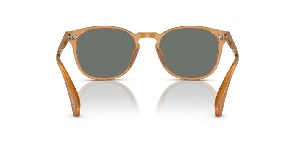 Oliver Peoples Finley Esq. Sun with Amber frame and Regal Blue