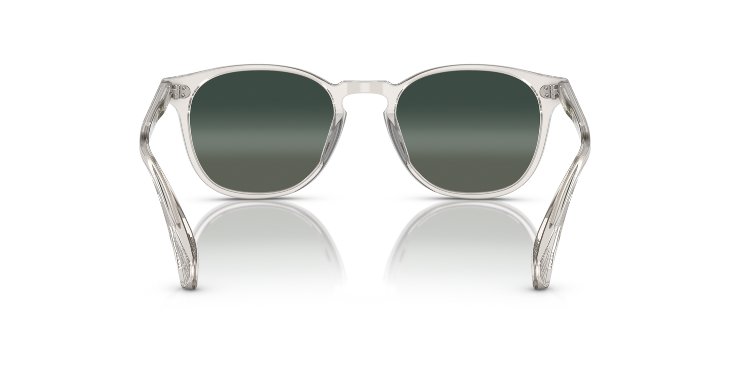 Oliver Peoples Finley Esq. Sun con montura Negro y diamante y lentes Gris - Imagen Plaquetas nasales