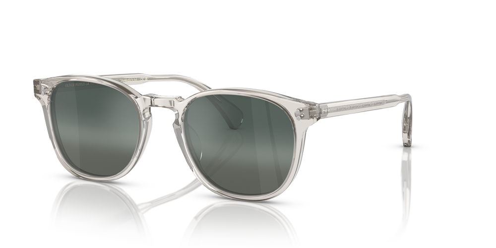 Oliver Peoples Finley Esq. Sun の Translucent Dark Teal フレームと