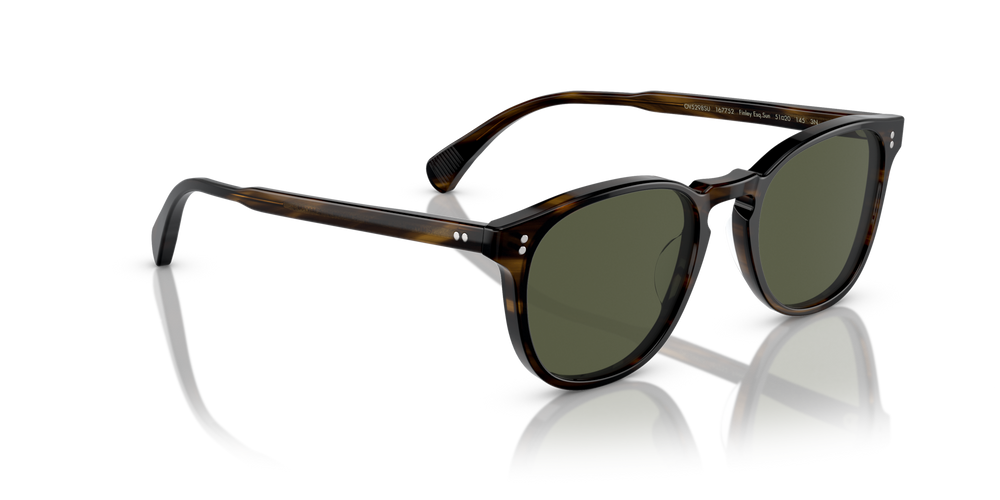 Oliver Peoples Finley Esq. Sun with Bark frame and Green lenses - image 3