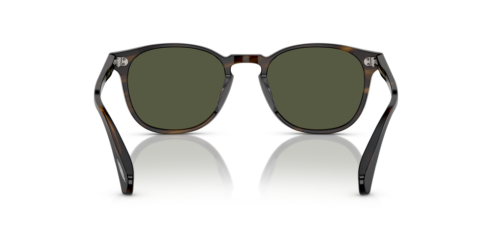 Sie Oliver Peoples Finley Esq. Sun mit Rinde Gestell und Grün Gläsern - Das Bild 5