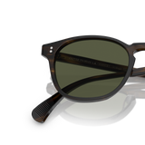 Oliver Peoples Finley Esq. Sun with Bark frame and Green lenses - Variant