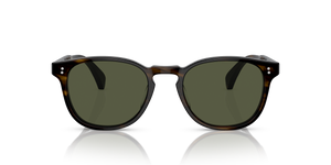 Sie Oliver Peoples Finley Esq. Sun mit Rinde Gestell und Grün Gläsern - Das Bild 2