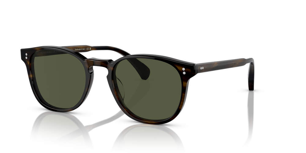 Oliver Peoples Finley Esq. Sun with Bark frame and Green lenses - image 1