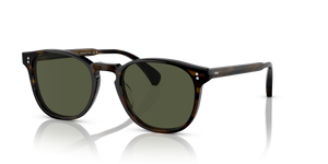 Oliver Peoples Finley Esq. Sun with Bark frame and Green lenses - image 1