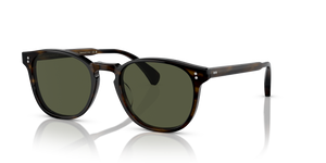 Sie Oliver Peoples Finley Esq. Sun mit Rinde Gestell und Grün Gläsern - Das Bild 1