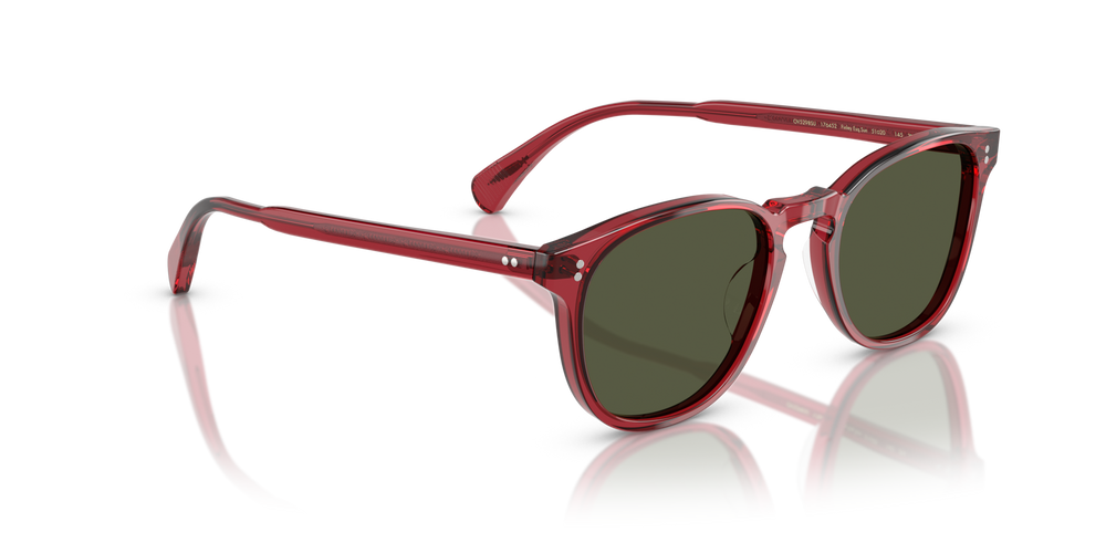 Oliver Peoples Finley Esq. Sun with Translucent Rust frame and Green lenses - image 3
