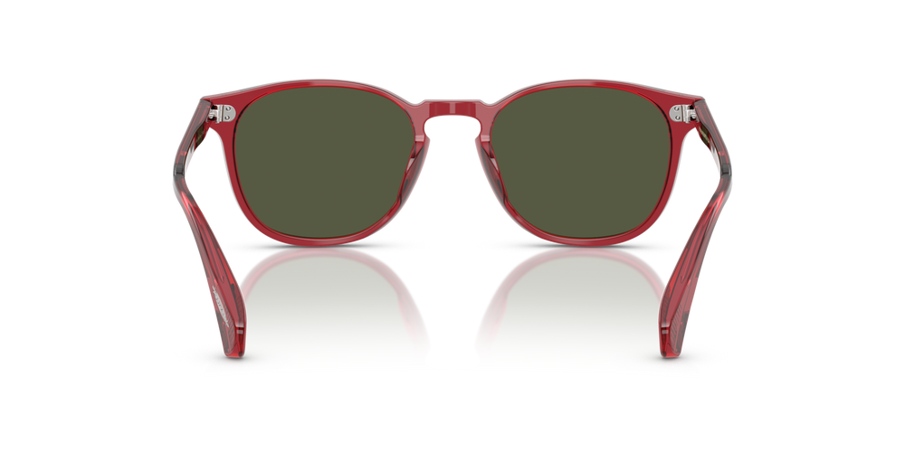 Oliver Peoples Finley Esq. Sun with Translucent Rust frame and Green lenses - image 5
