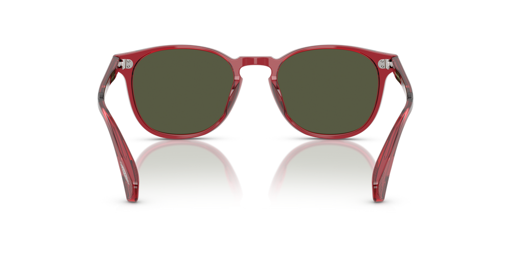 Sie Oliver Peoples Finley Esq. Sun mit Translucent Rust Gestell und Grün Gläsern - bild 5