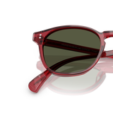 Oliver Peoples Finley Esq. Sun con montatura Translucent Rust e lenti  Verde - Variant
