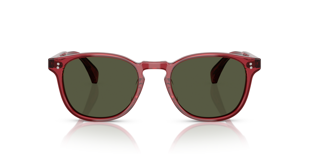 Oliver Peoples Finley Esq. Sun with Translucent Rust frame and Green lenses - image 2