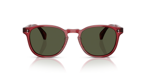 Sie Oliver Peoples Finley Esq. Sun mit Translucent Rust Gestell und Grün Gläsern - bild 2