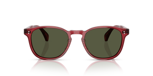 Oliver Peoples Finley Esq. Sun with Translucent Rust frame and Green lenses - Image 2