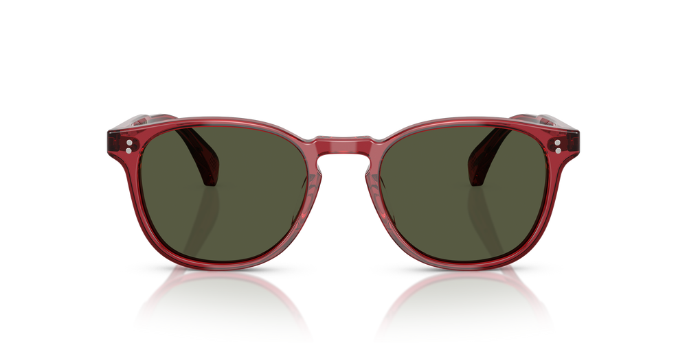 Oliver Peoples Finley Esq. Sun con montatura Translucent Rust e lenti  Verde - L'immagine 2