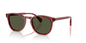 Sie Oliver Peoples Finley Esq. Sun mit Translucent Rust Gestell und Grün Gläsern - bild 1