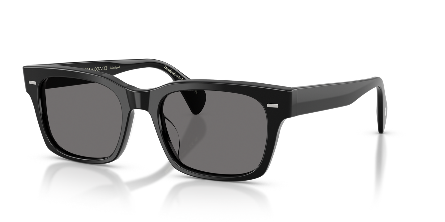 Oliver Peoples Ryce Sun with Black frame and Grey lenses - Image Custom Corewire Filigree