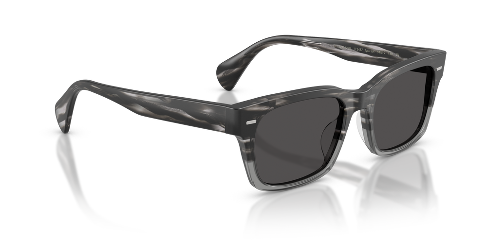 Sie Oliver Peoples Ryce Sun mit Semi-Matte Storm Gestell und Grau Gläsern - Das Bild 3
