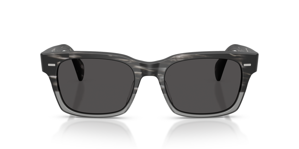 Sie Oliver Peoples Ryce Sun mit Semi-Matte Storm Gestell und Grau Gläsern - Das Bild 2