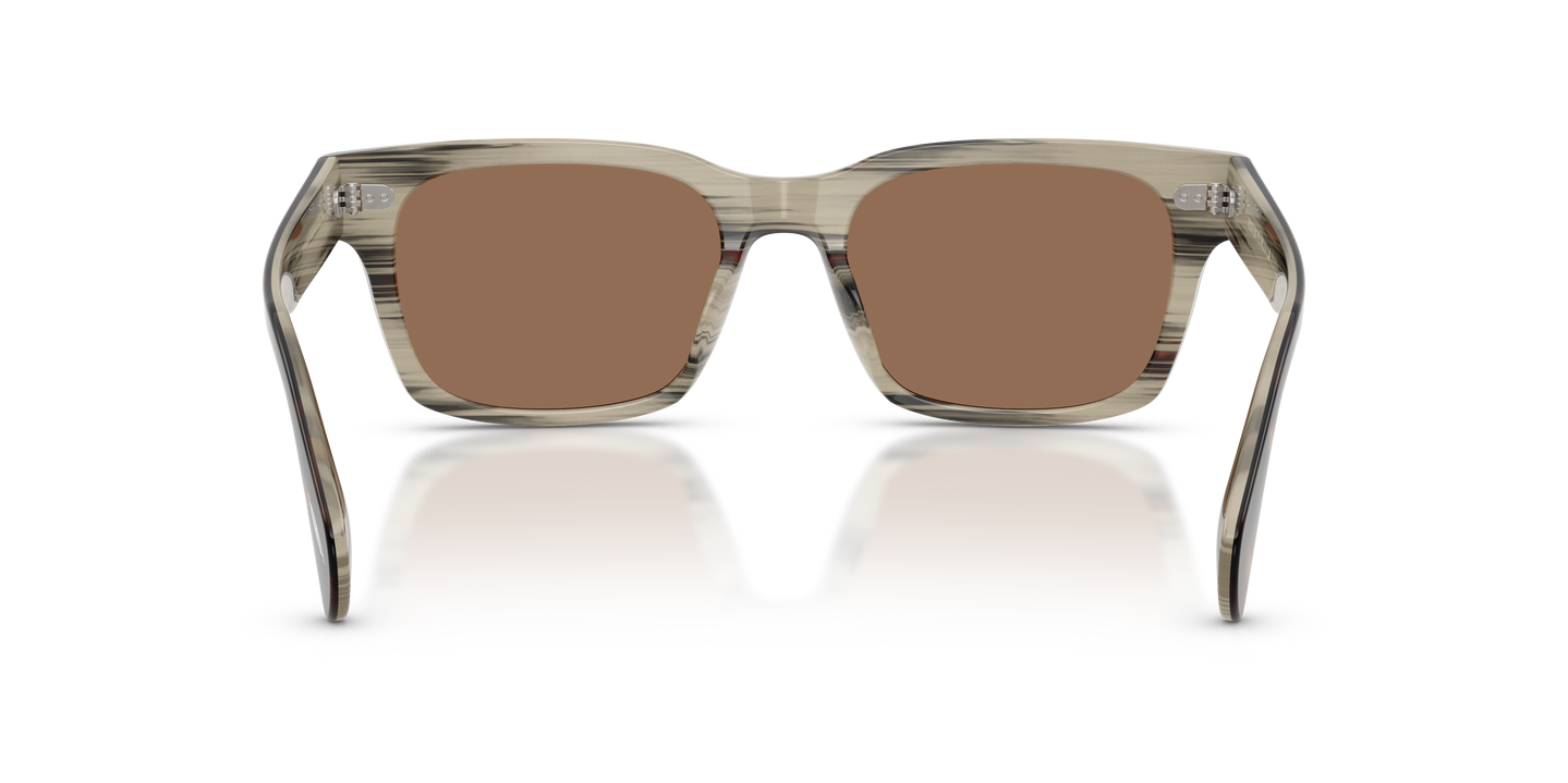 Oliver Peoples Ryce Sun with 362/Horn frame and Brown lenses