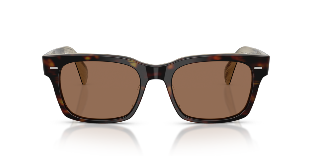 Oliver Peoples Ryce Sun avec une monture 362/Corne et des verres Brun - L'image 2