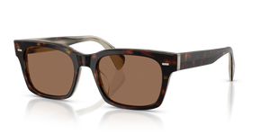 Sie Oliver Peoples Ryce Sun mit 362/Horn Gestell und Braun Gläsern - Das Bild 1