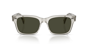 Oliver Peoples Ryce Sun con montatura Nero a rombi e lenti  Verde - L'immagine 2