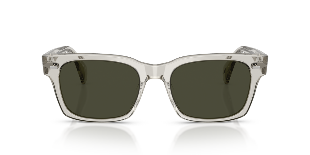 Sie Oliver Peoples Ryce Sun mit Black Diamond Gestell und Grün Gläsern - Das Bild 2