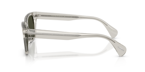 Sie Oliver Peoples Ryce Sun mit Black Diamond Gestell und Grün Gläsern - Das Bild 4