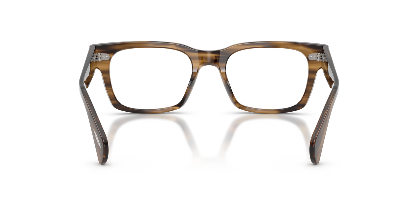 Oliver Peoples Ryce with Olive Smoke frame - Image Nosepads