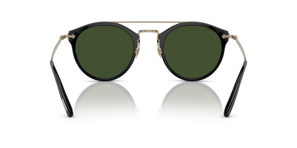 Oliver Peoples Remick con montatura Nero/Oro e lenti  Verde - L'immagine 5
