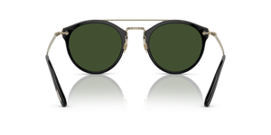 Sie Oliver Peoples Remick mit Schwarz/Gold Gestell und Grün Gläsern - Bild 5