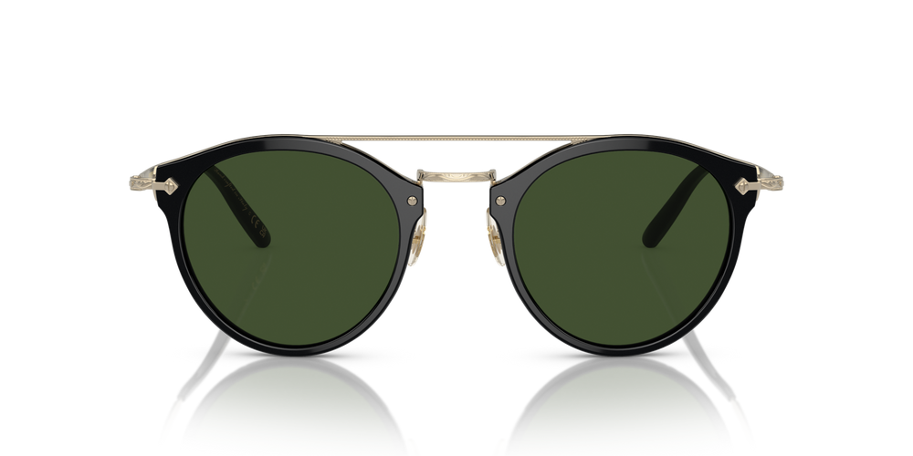 Oliver Peoples Remick with Black/Gold frame and Green lenses - image 2