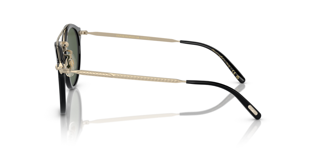 Oliver Peoples Remick with Black/Gold frame and Green lenses - image 4