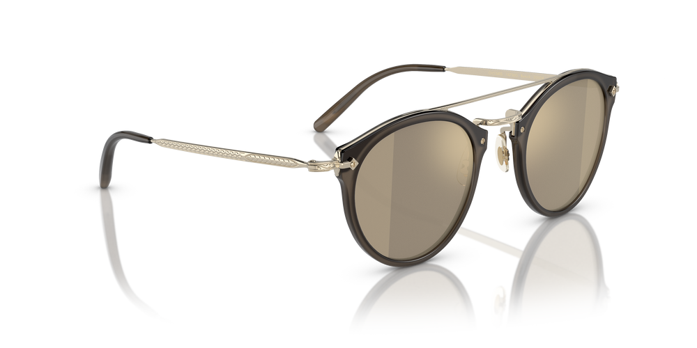 Sie Oliver Peoples Remick mit Taupe/Gold gebürstet Gestell und Braun Gläsern - Bild 3
