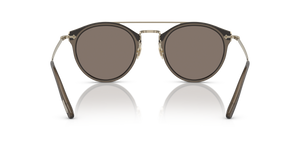 Sie Oliver Peoples Remick mit Taupe/Gold gebürstet Gestell und Braun Gläsern - Bild 5