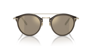 Sie Oliver Peoples Remick mit Taupe/Gold gebürstet Gestell und Braun Gläsern - Bild 2